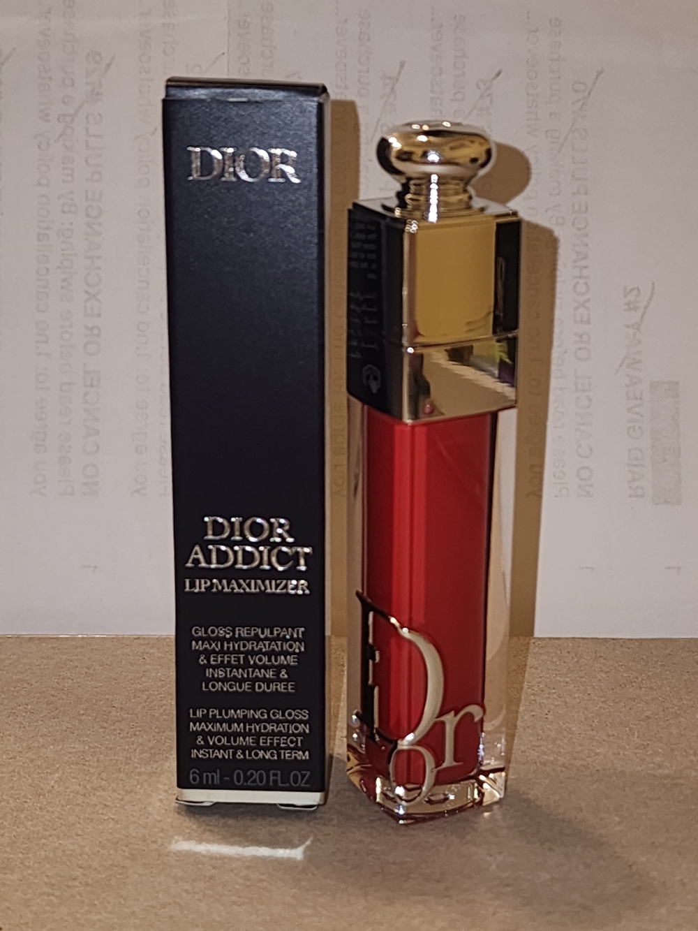 DIOR Addict Lip Maximizer Lip Plumping Gloss ā Intense Red